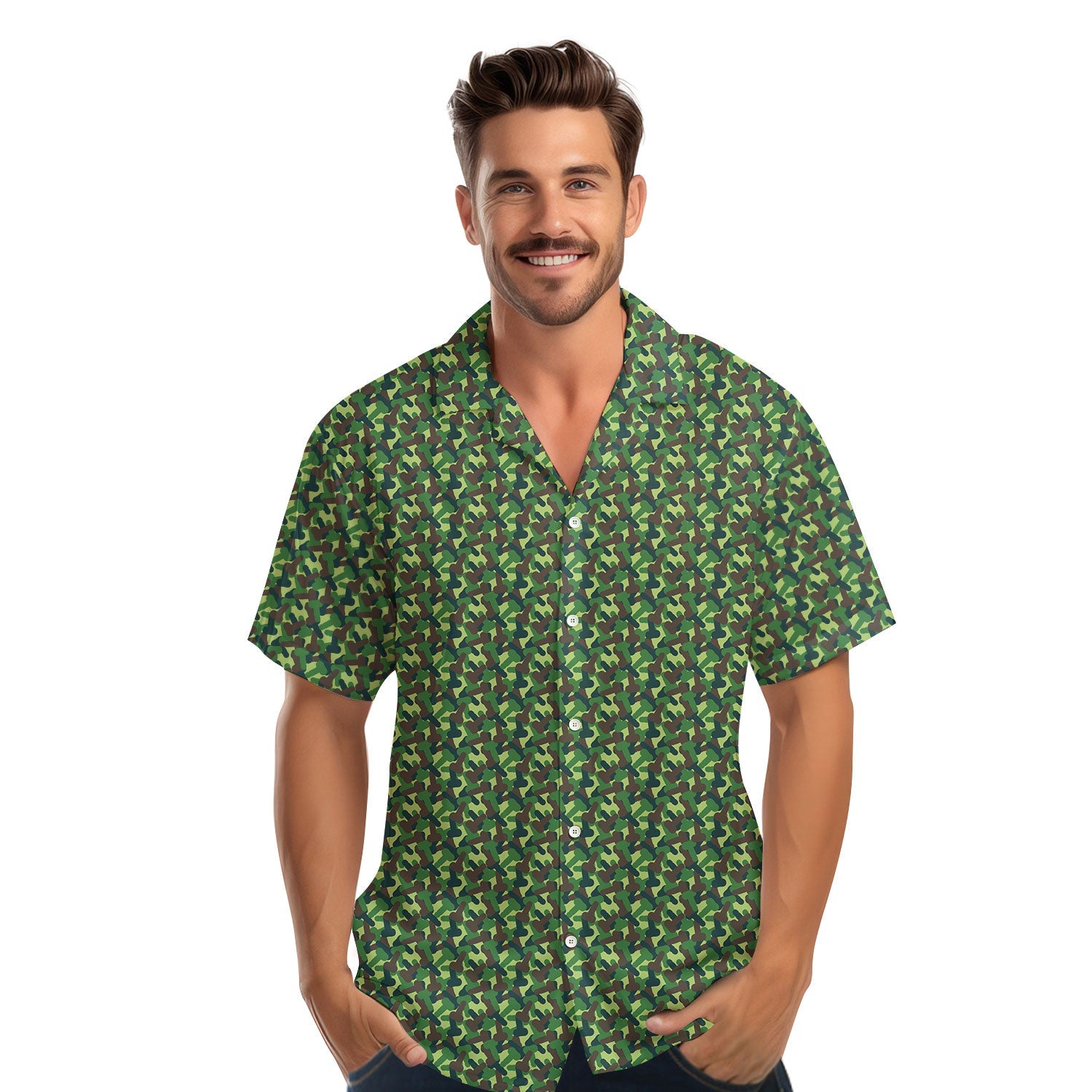 Camouflage - Funny Golf Hawaiian Shirt-Hawaiian Shirt-Gerbera Prints