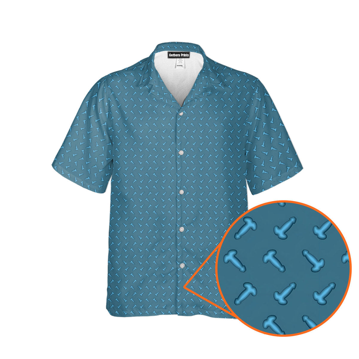 Frank and Beans Blue - Funny Golf Hawaiian Shirt-Hawaiian Shirt-Gerbera Prints
