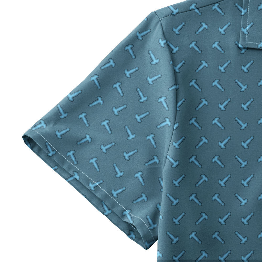Frank and Beans Blue - Funny Golf Hawaiian Shirt-Hawaiian Shirt-Gerbera Prints