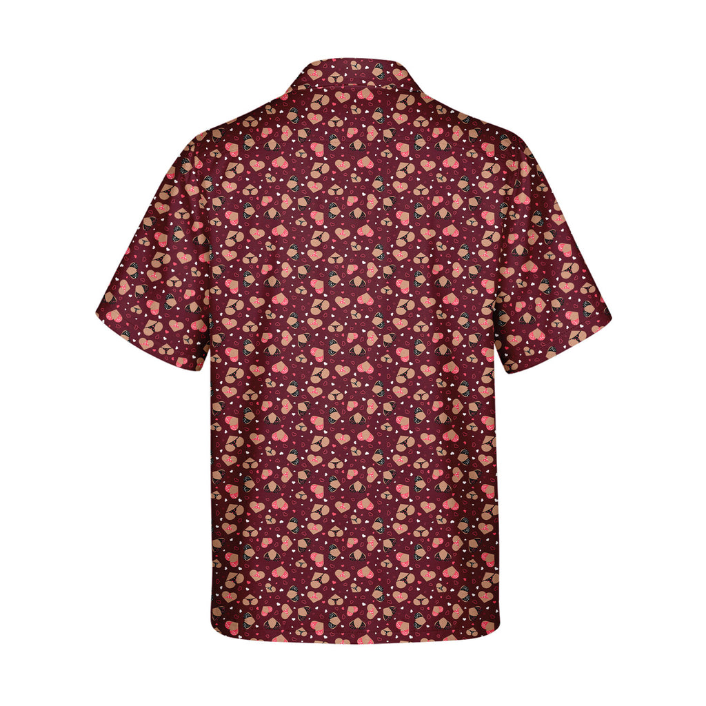 Hearts Like Breast - Funny Golf Hawaiian Shirt-Hawaiian Shirt-Gerbera Prints