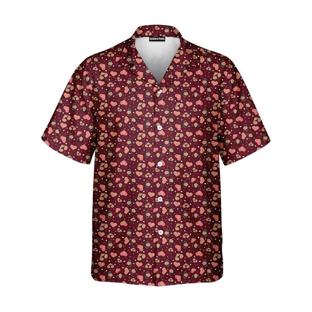 Hearts Like Breast - Funny Golf Hawaiian Shirt-Hawaiian Shirt-Gerbera Prints