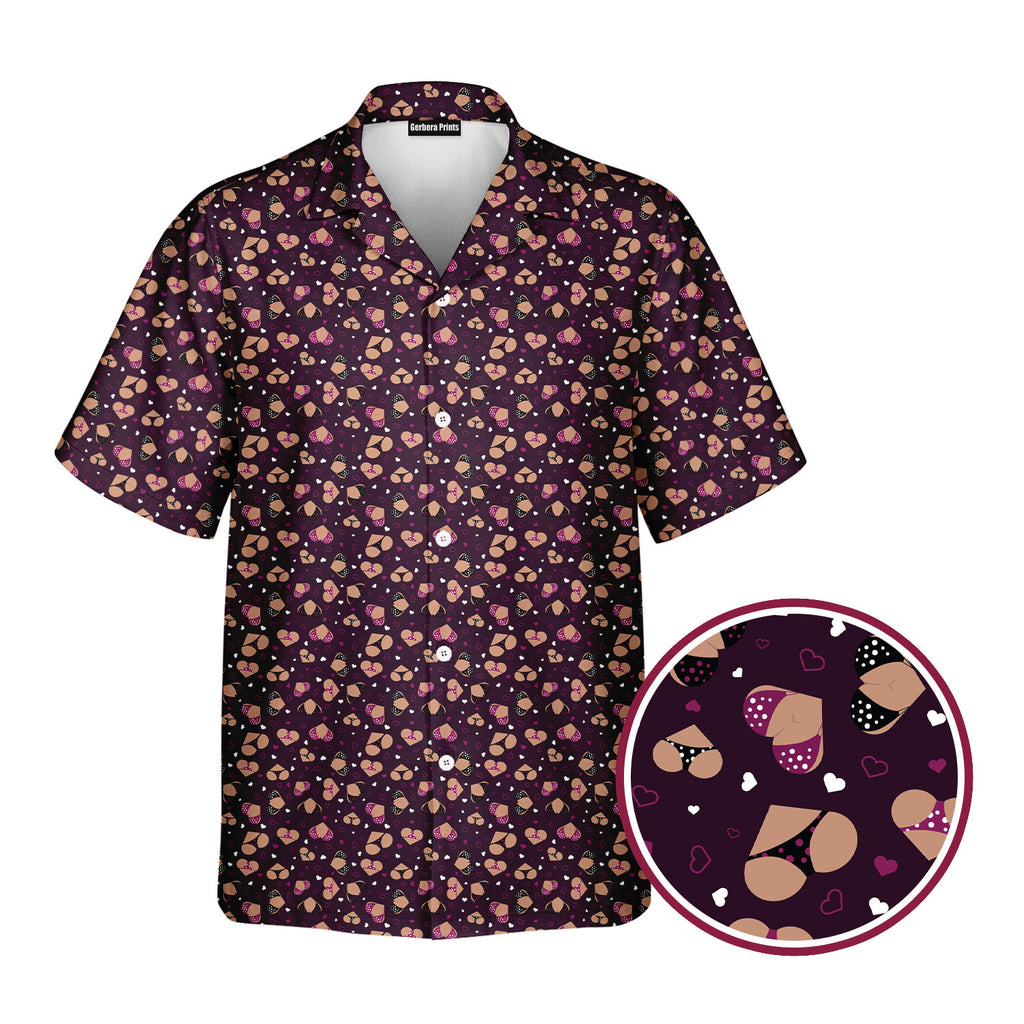 Hearts Like Breast - Funny Golf Hawaiian Shirt-Hawaiian Shirt-Gerbera Prints