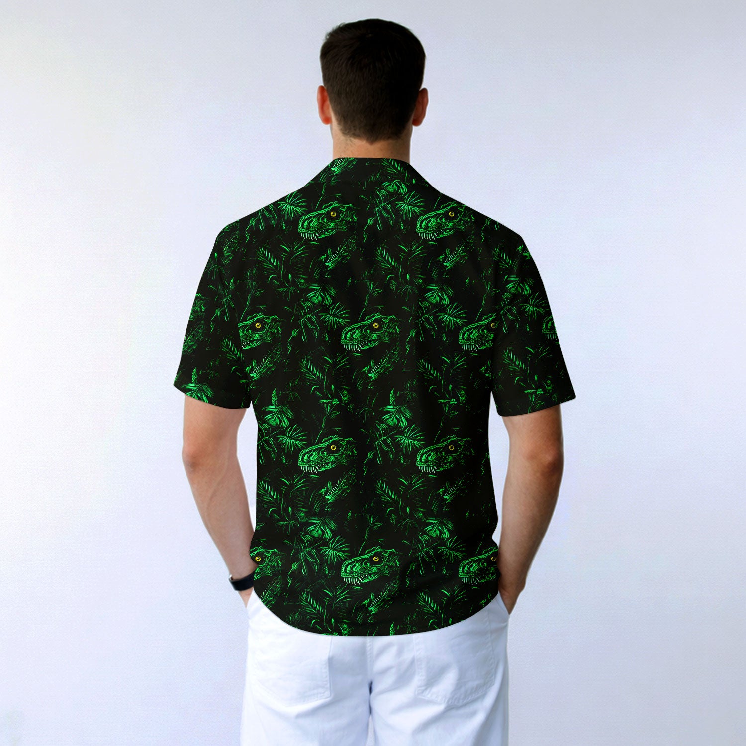 Hidden Dinosaur - Golf Hawaiian Shirt-Hawaiian Shirt-Gerbera Prints