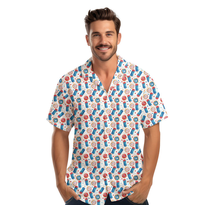 Patriotic Rocket Ice-Pop Hawaiian Shirt