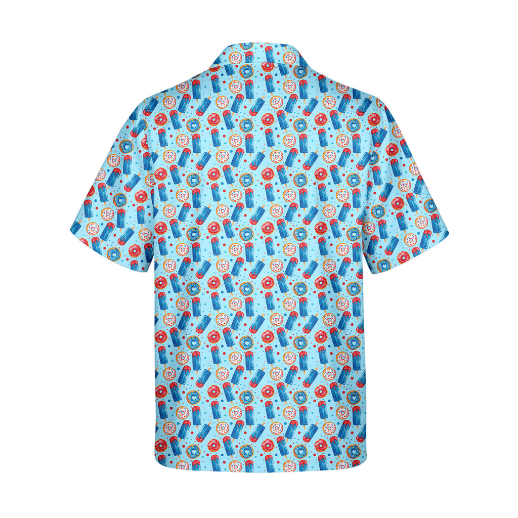 Patriotic Rocket Ice-Pop - Golf Hawaiian Shirt-Hawaiian Shirt-Gerbera Prints