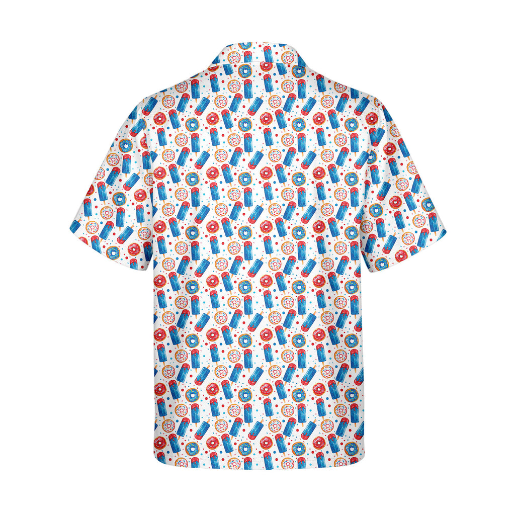 Patriotic Rocket Ice-Pop - Golf Hawaiian Shirt-Hawaiian Shirt-Gerbera Prints