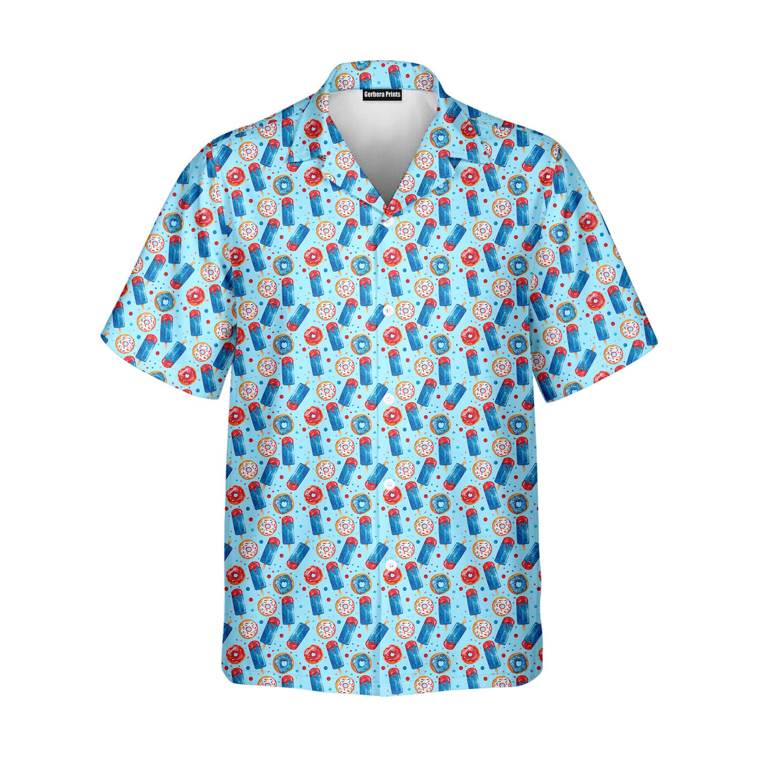 Patriotic Rocket Ice-Pop - Golf Hawaiian Shirt-Hawaiian Shirt-Gerbera Prints