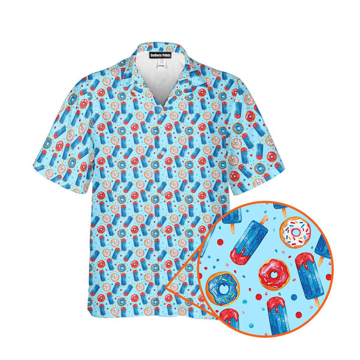 Patriotic Rocket Ice-Pop Hawaiian Shirt