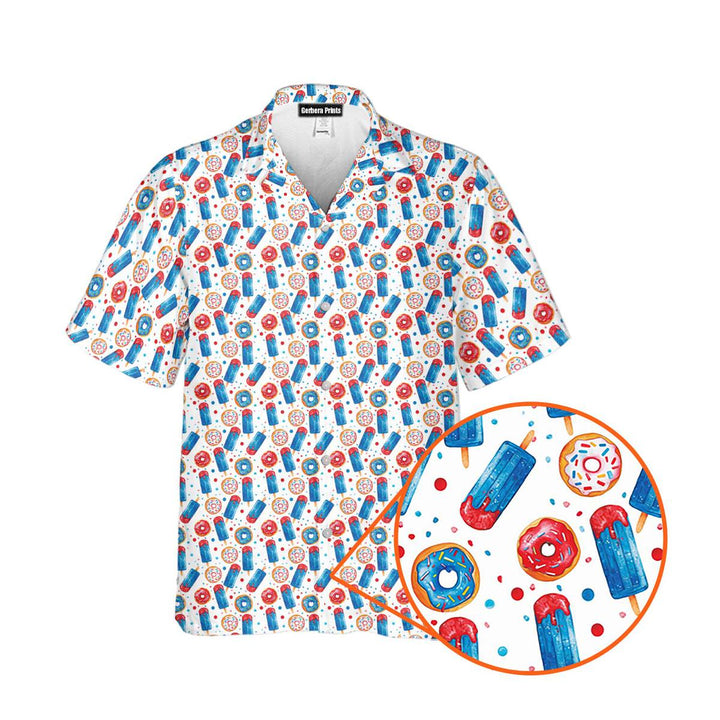 Patriotic Rocket Ice-Pop Hawaiian Shirt