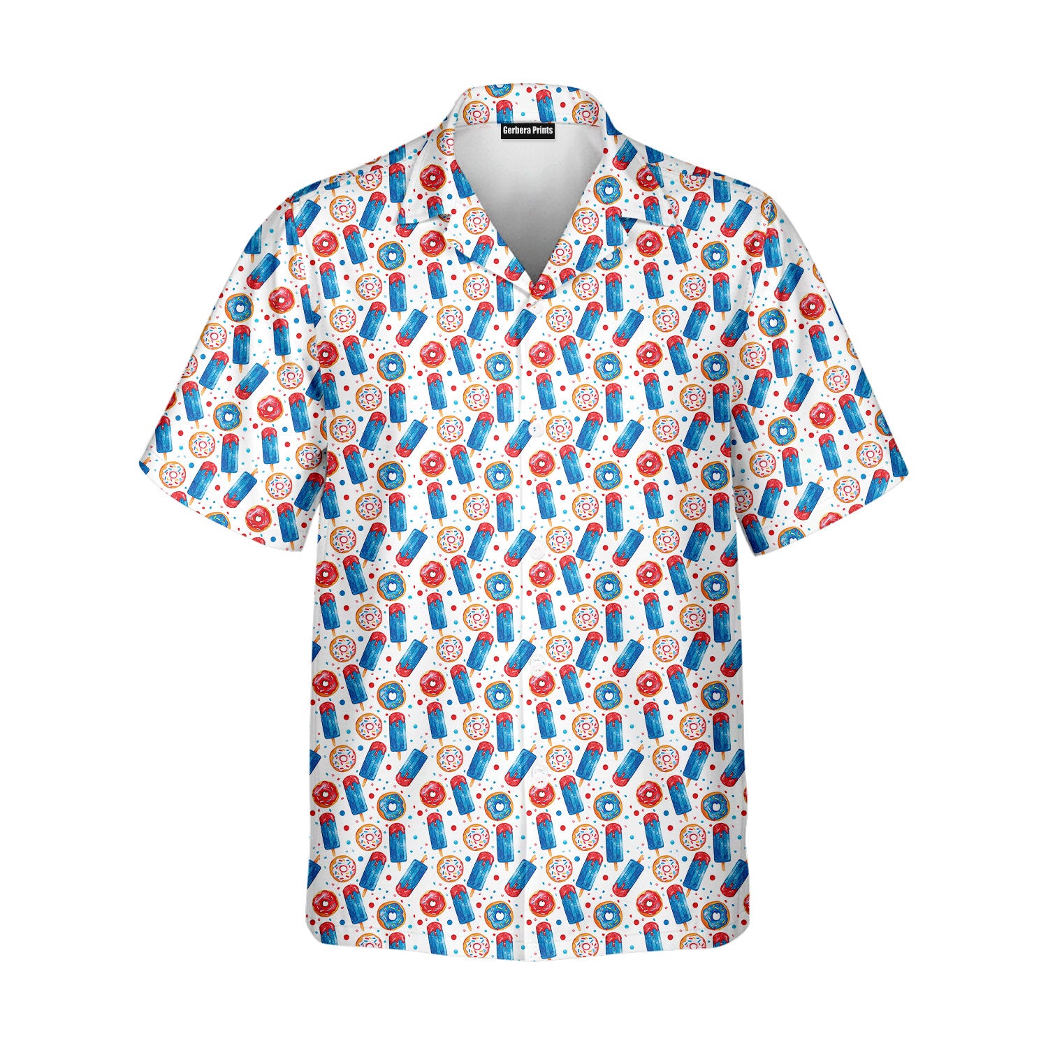 Patriotic Rocket Ice-Pop - Golf Hawaiian Shirt-Hawaiian Shirt-Gerbera Prints