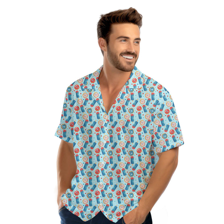 Patriotic Rocket Ice-Pop Hawaiian Shirt