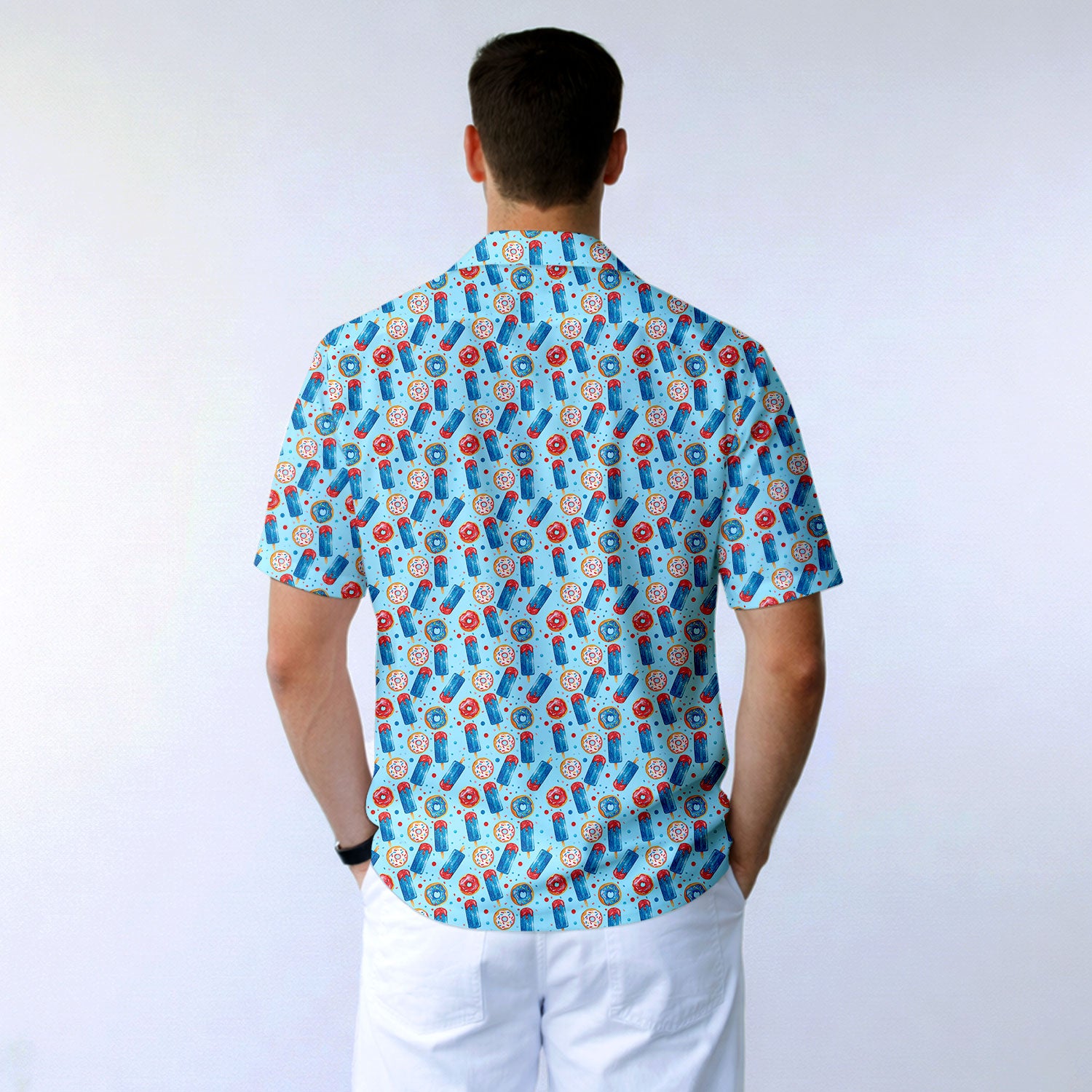 Patriotic Rocket Ice-Pop - Golf Hawaiian Shirt-Hawaiian Shirt-Gerbera Prints