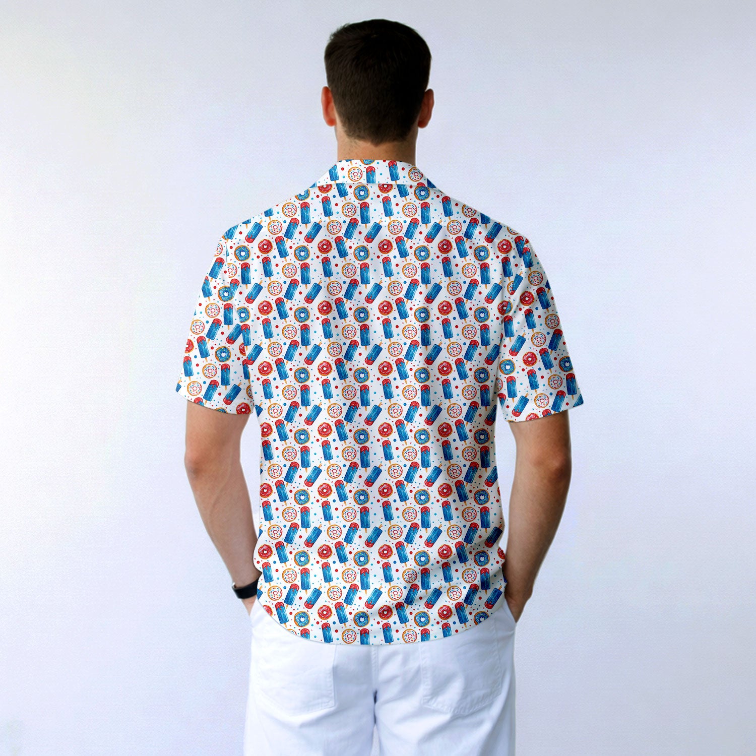 Patriotic Rocket Ice-Pop - Golf Hawaiian Shirt-Hawaiian Shirt-Gerbera Prints
