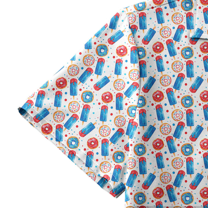 Patriotic Rocket Ice-Pop Hawaiian Shirt