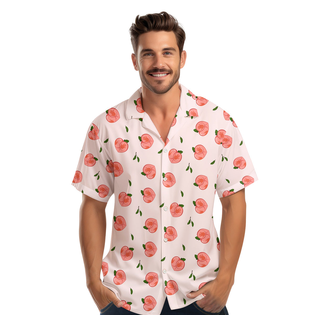 Nice Peaches - Funny Golf Hawaiian Shirt-Hawaiian Shirt-Gerbera Prints