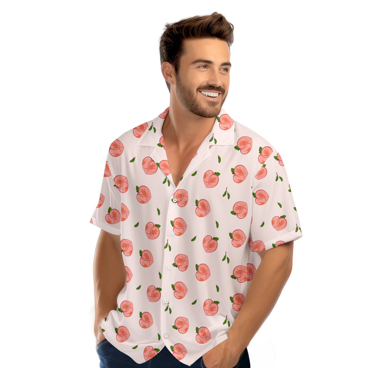 Nice Peaches - Funny Golf Hawaiian Shirt-Hawaiian Shirt-Gerbera Prints