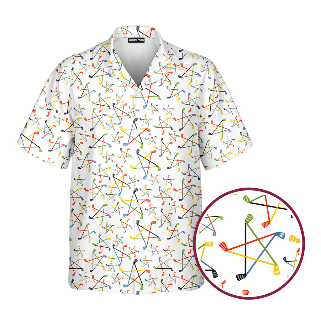On Par Lets Play Throught - Golf Hawaiian Shirt-Hawaiian Shirt-Gerbera Prints