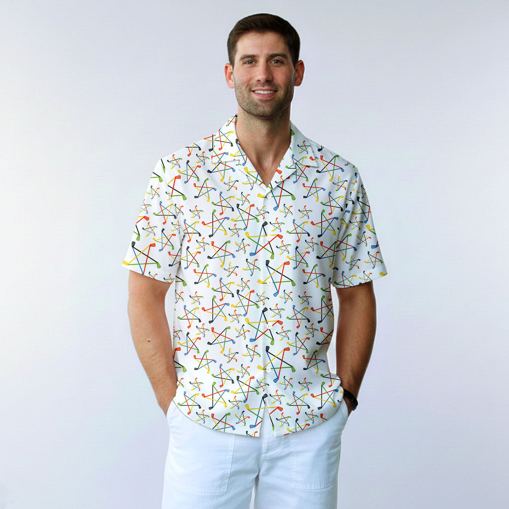 On Par Lets Play Throught - Golf Hawaiian Shirt-Hawaiian Shirt-Gerbera Prints