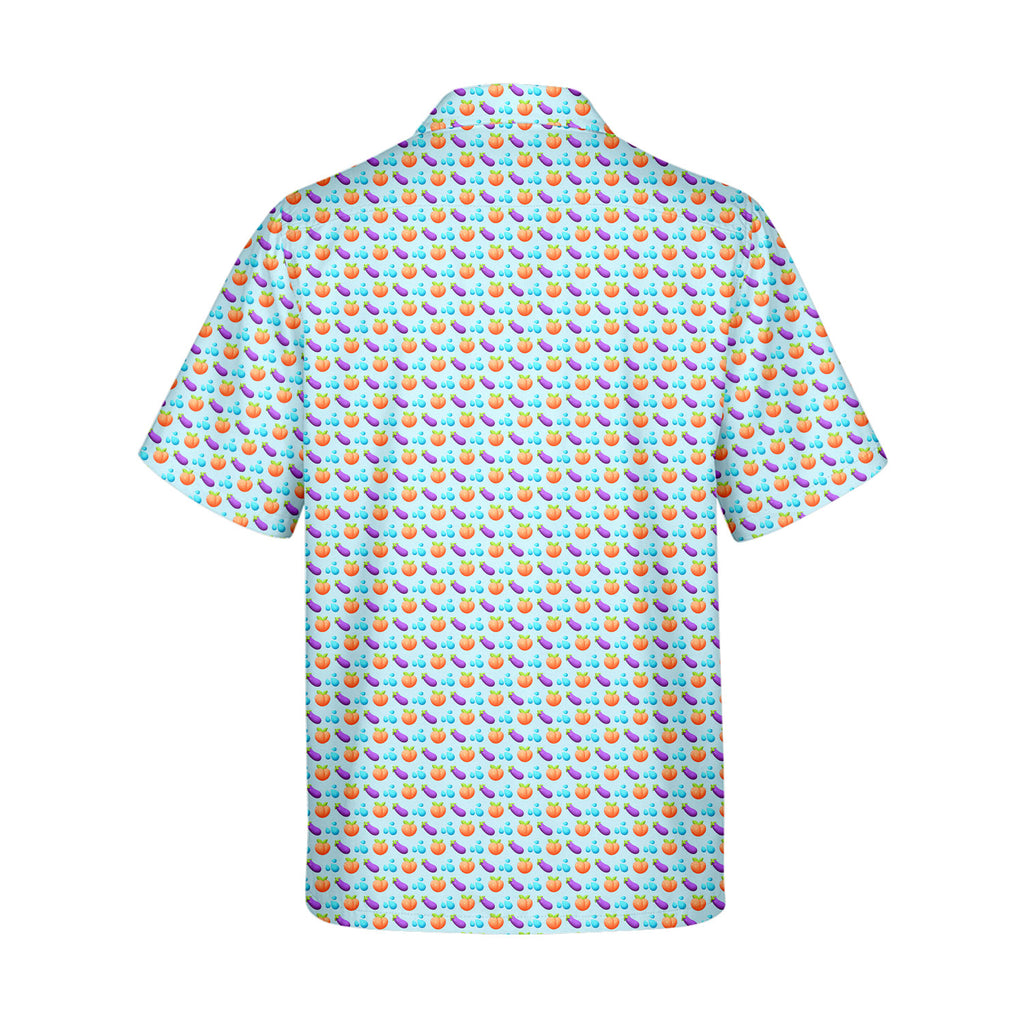 A Taste of Eggplant & Peach - Funny Golf Hawaiian Shirt-Hawaiian Shirt-Gerbera Prints