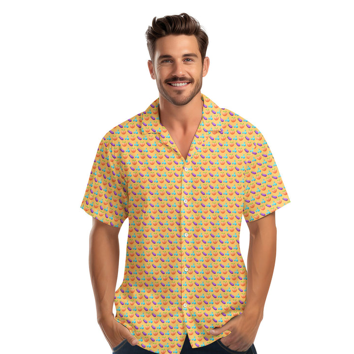 A Taste of Eggplant & Peach - Funny Golf Hawaiian Shirt