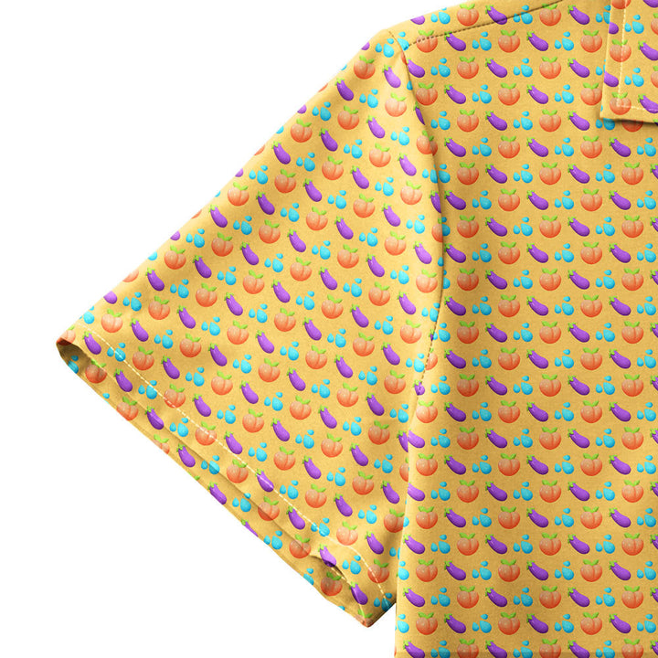 A Taste of Eggplant & Peach - Funny Golf Hawaiian Shirt