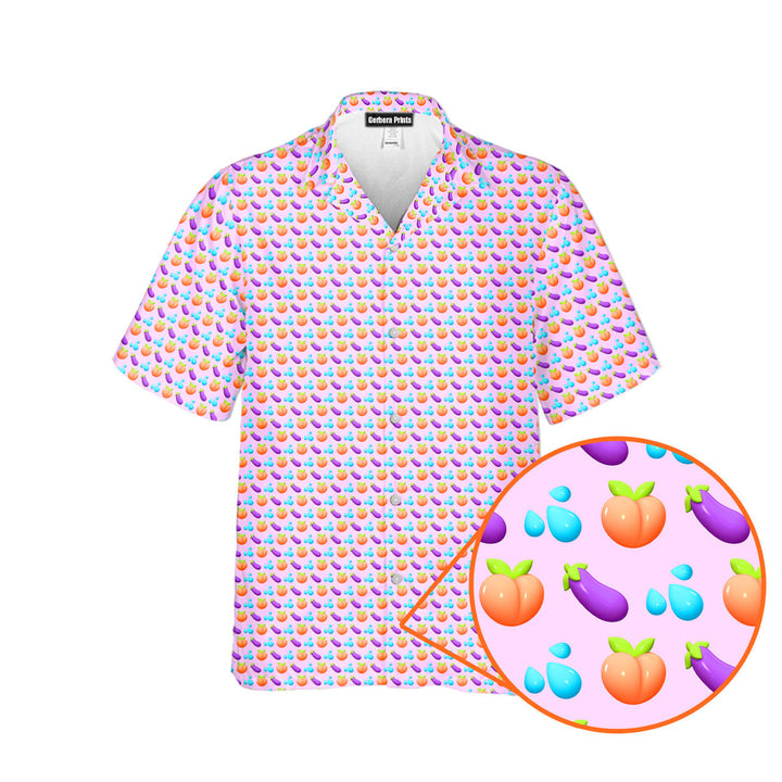 A Taste of Eggplant & Peach - Funny Golf Hawaiian Shirt