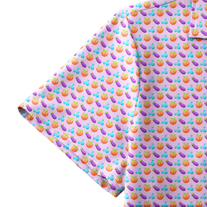 A Taste of Eggplant & Peach - Funny Golf Hawaiian Shirt