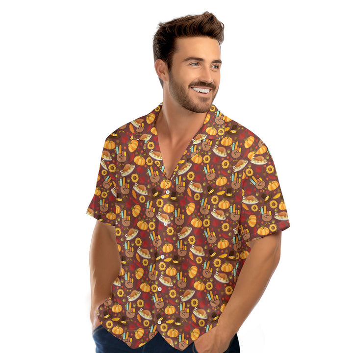 Thanksgiving Peace Turkey Funny Hawaiian Shirt