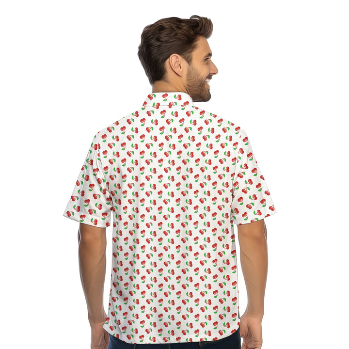 Fruits Cherry Breast - Funny Golf Hawaiian Shirt