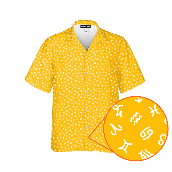 Zodiac Pattern Hawaiian Shirt