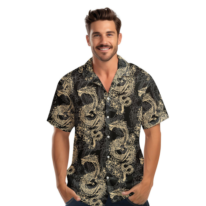 Japanese Vintage Dragon Hawaiian Shirt 