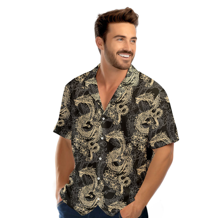 Japanese Vintage Dragon Hawaiian Shirt 