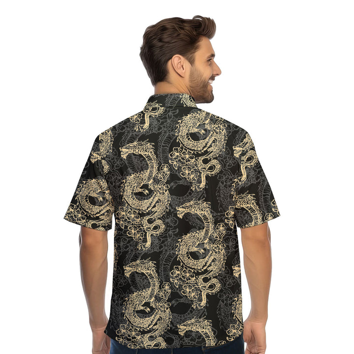 Japanese Vintage Dragon Hawaiian Shirt 