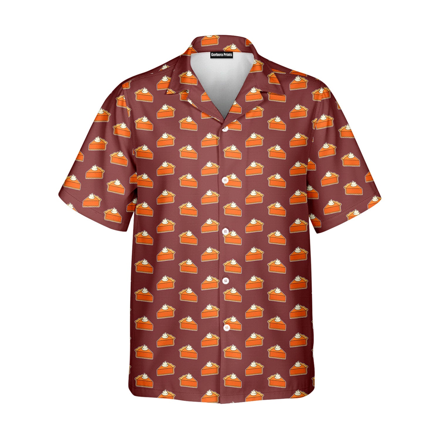 Thanksgiving Pumpkin Pie - Golf Hawaiian Shirt-Hawaiian Shirt-Gerbera Prints