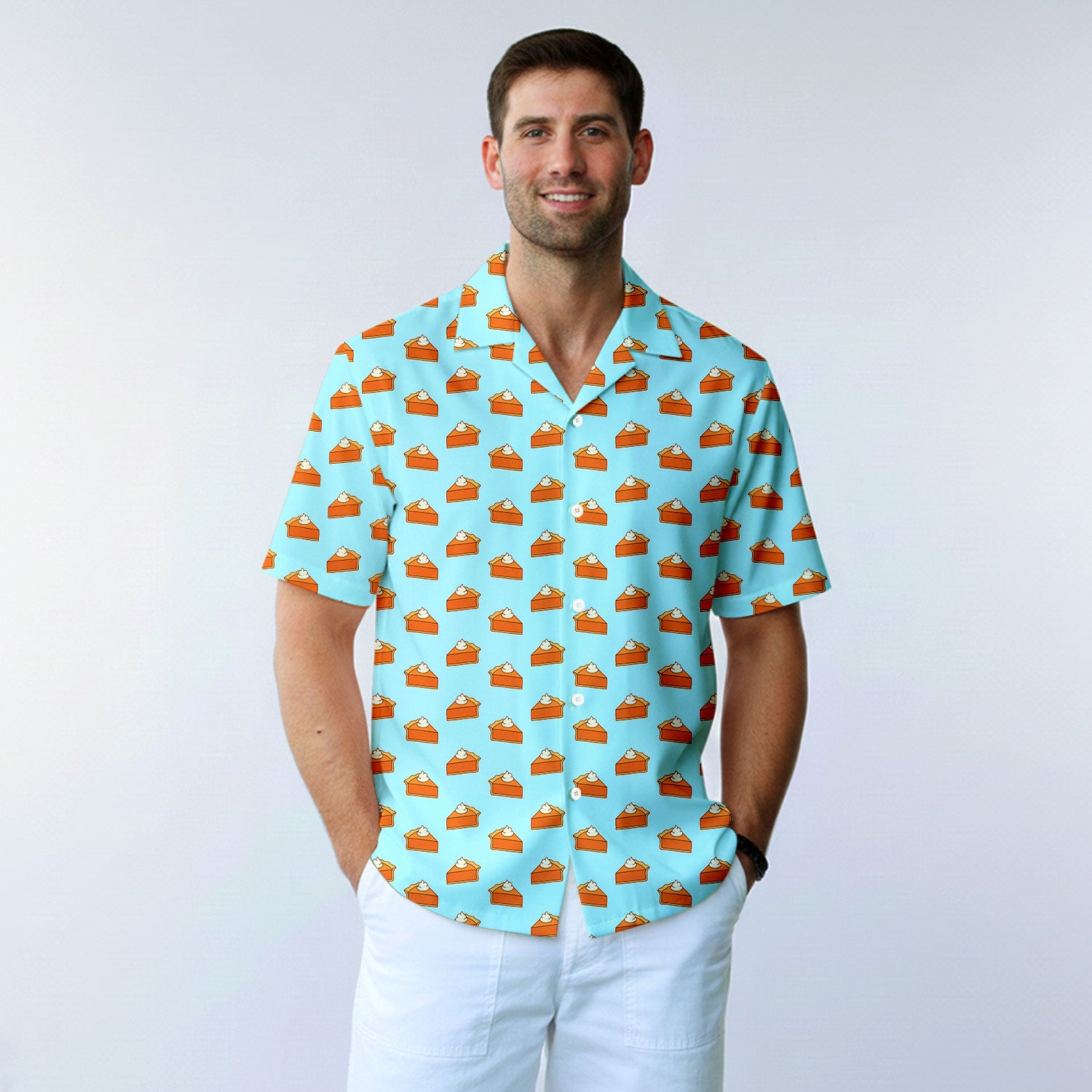 Thanksgiving Pumpkin Pie - Golf Hawaiian Shirt-Hawaiian Shirt-Gerbera Prints