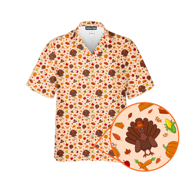 Happy Turkey Thanksgiving Hawaiian Shirt 