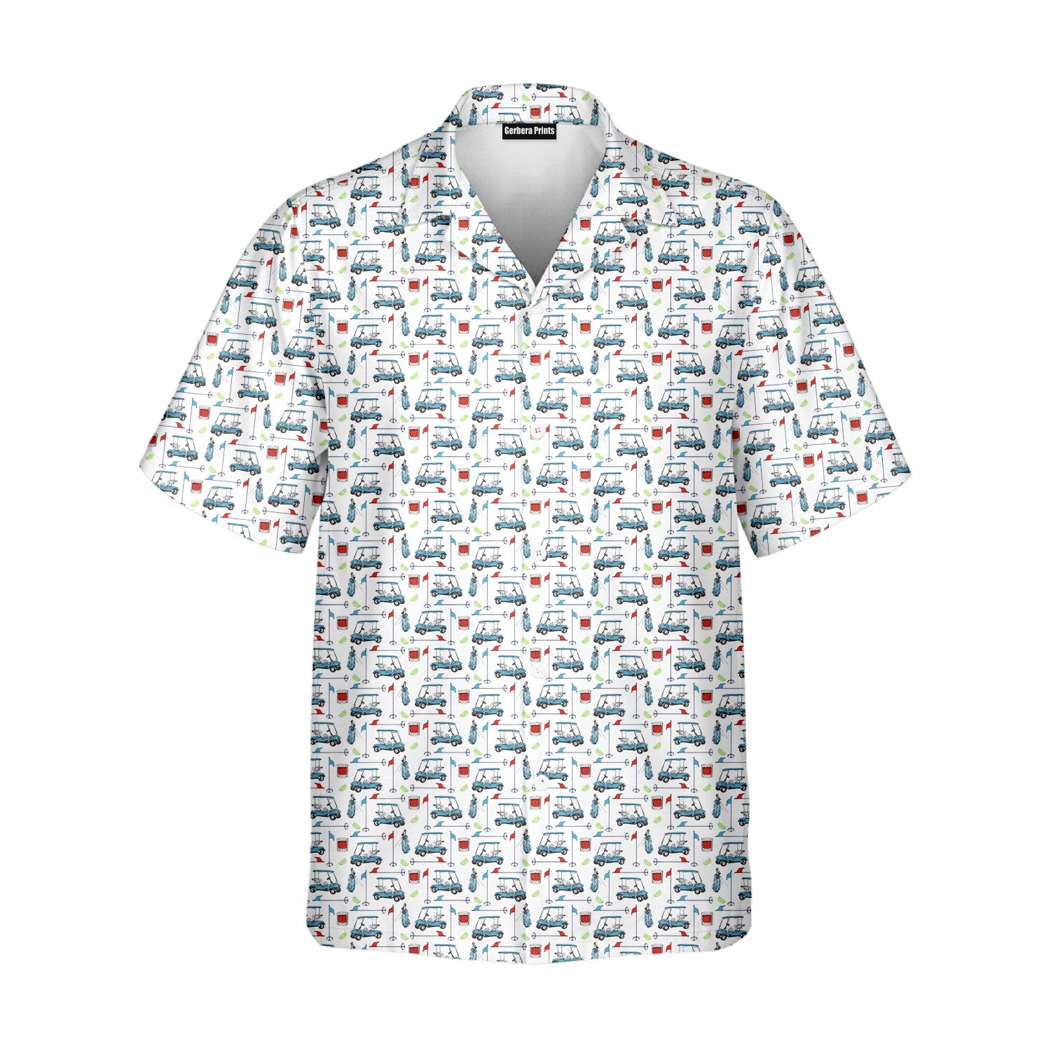 Transfusion Golf - Golf Hawaiian Shirt-Hawaiian Shirt-Gerbera Prints