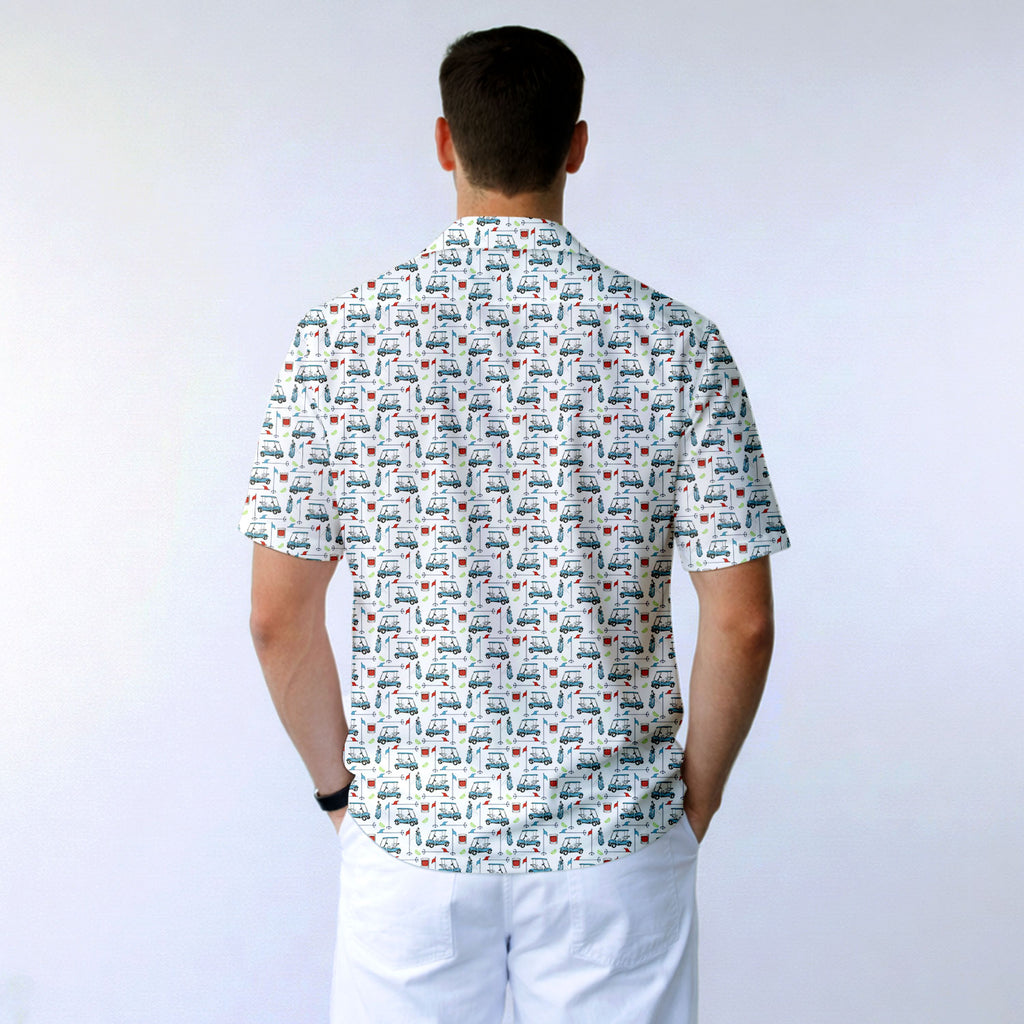Transfusion Golf - Golf Hawaiian Shirt-Hawaiian Shirt-Gerbera Prints