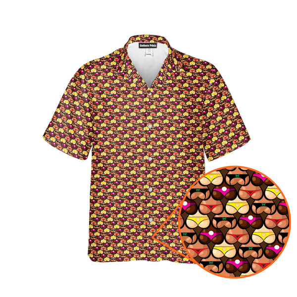 Heart Like Cute Booty - Funny Golf Hawaiian Shirt