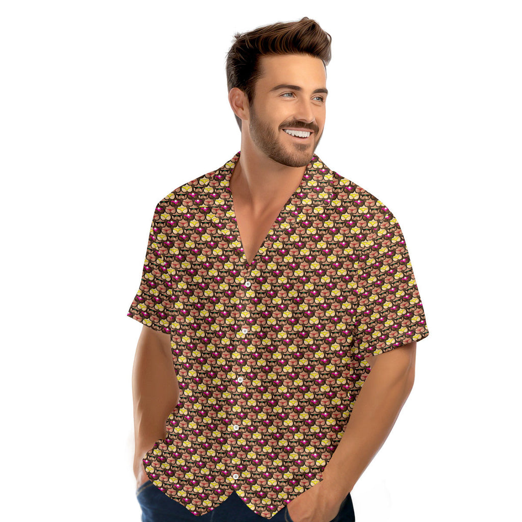 Heart Like Cute Booty - Funny Golf Hawaiian Shirt-Hawaiian Shirt-Gerbera Prints