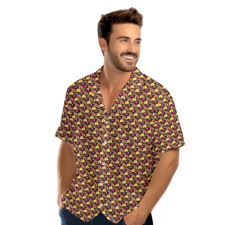 Heart Like Cute Booty - Funny Golf Hawaiian Shirt