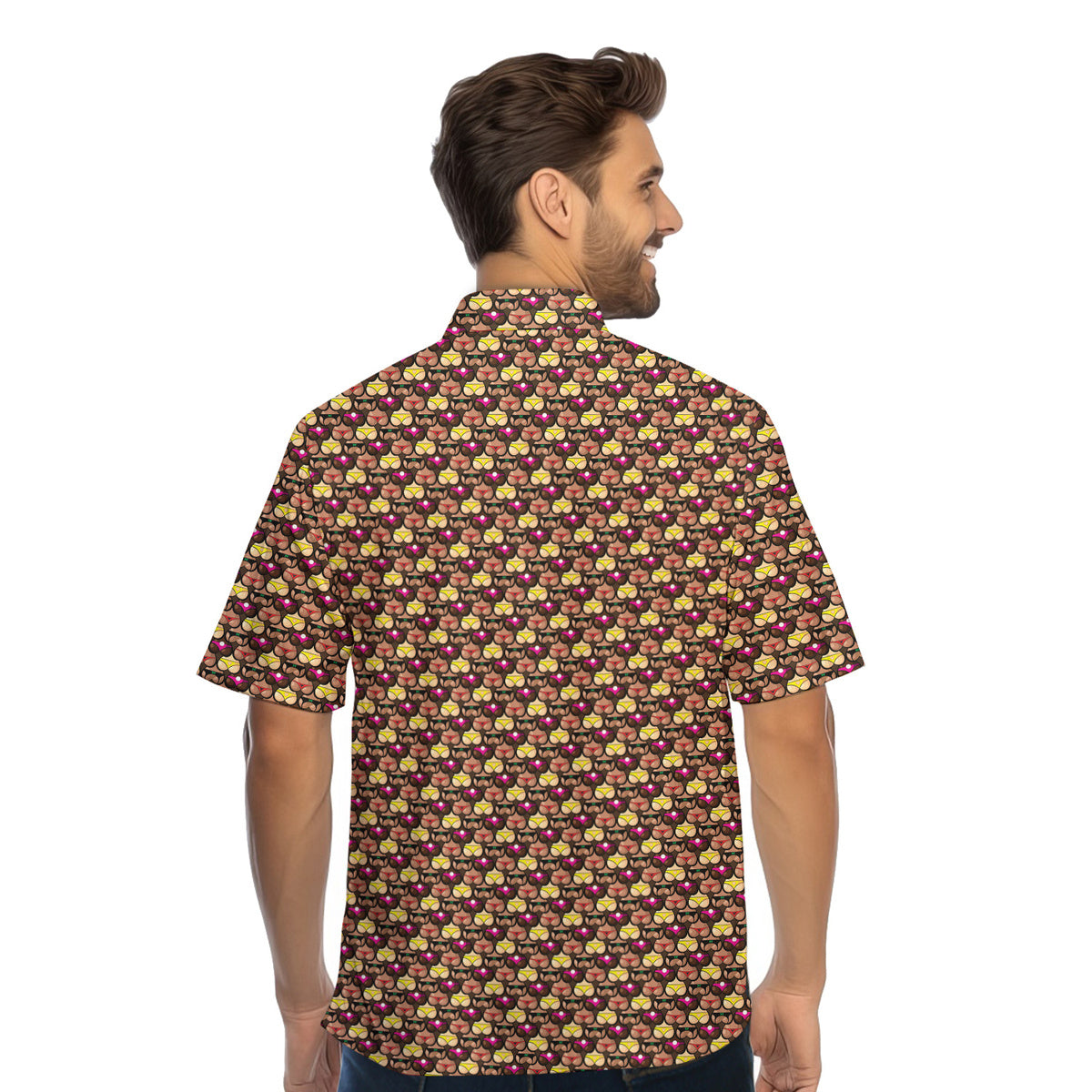 Heart Like Cute Booty - Funny Golf Hawaiian Shirt-Hawaiian Shirt-Gerbera Prints