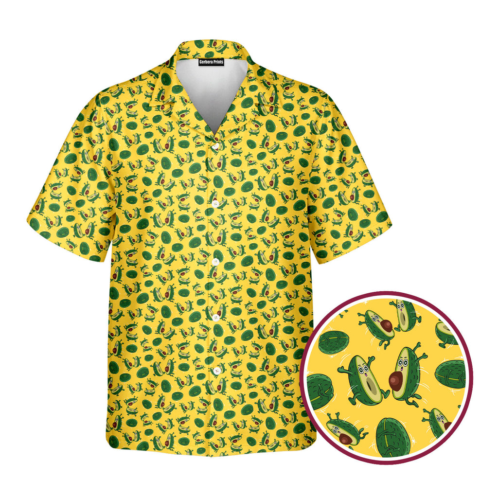 The Avocado Jump - Funny Golf Hawaiian Shirt-Hawaiian Shirt-Gerbera Prints