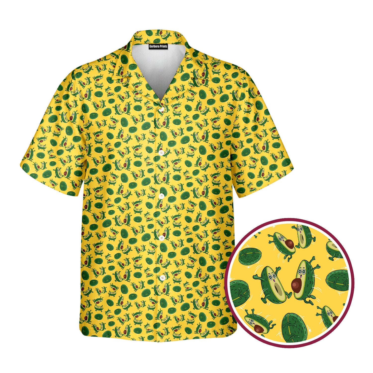 The Avocado Jump - Funny Golf Hawaiian Shirt-Hawaiian Shirt-Gerbera Prints