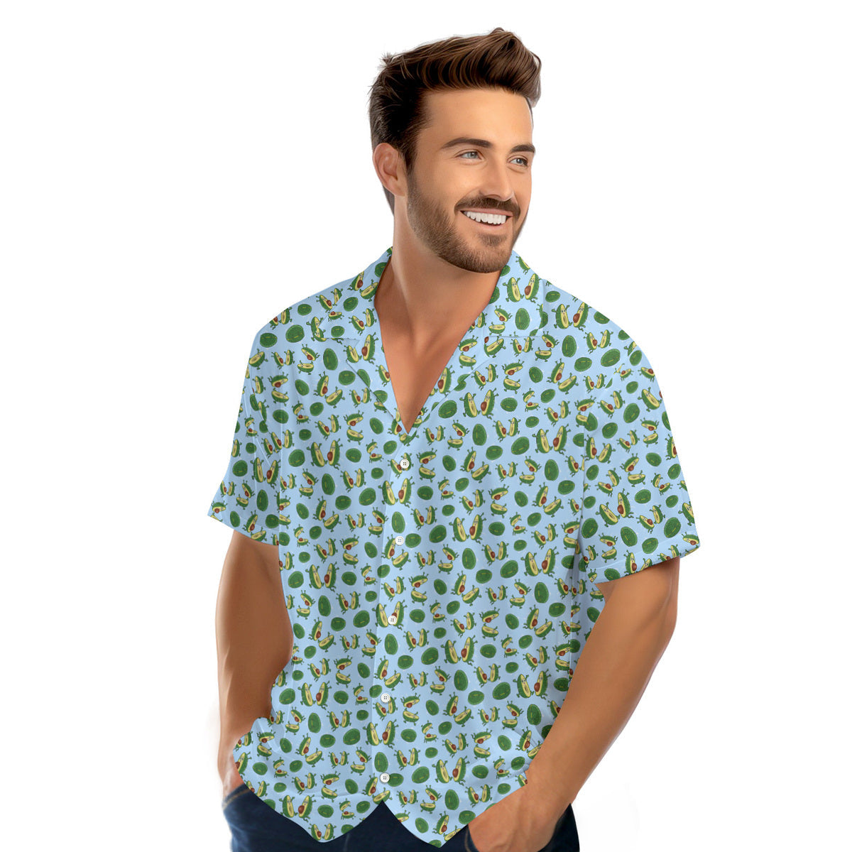 The Avocado Jump - Funny Golf Hawaiian Shirt