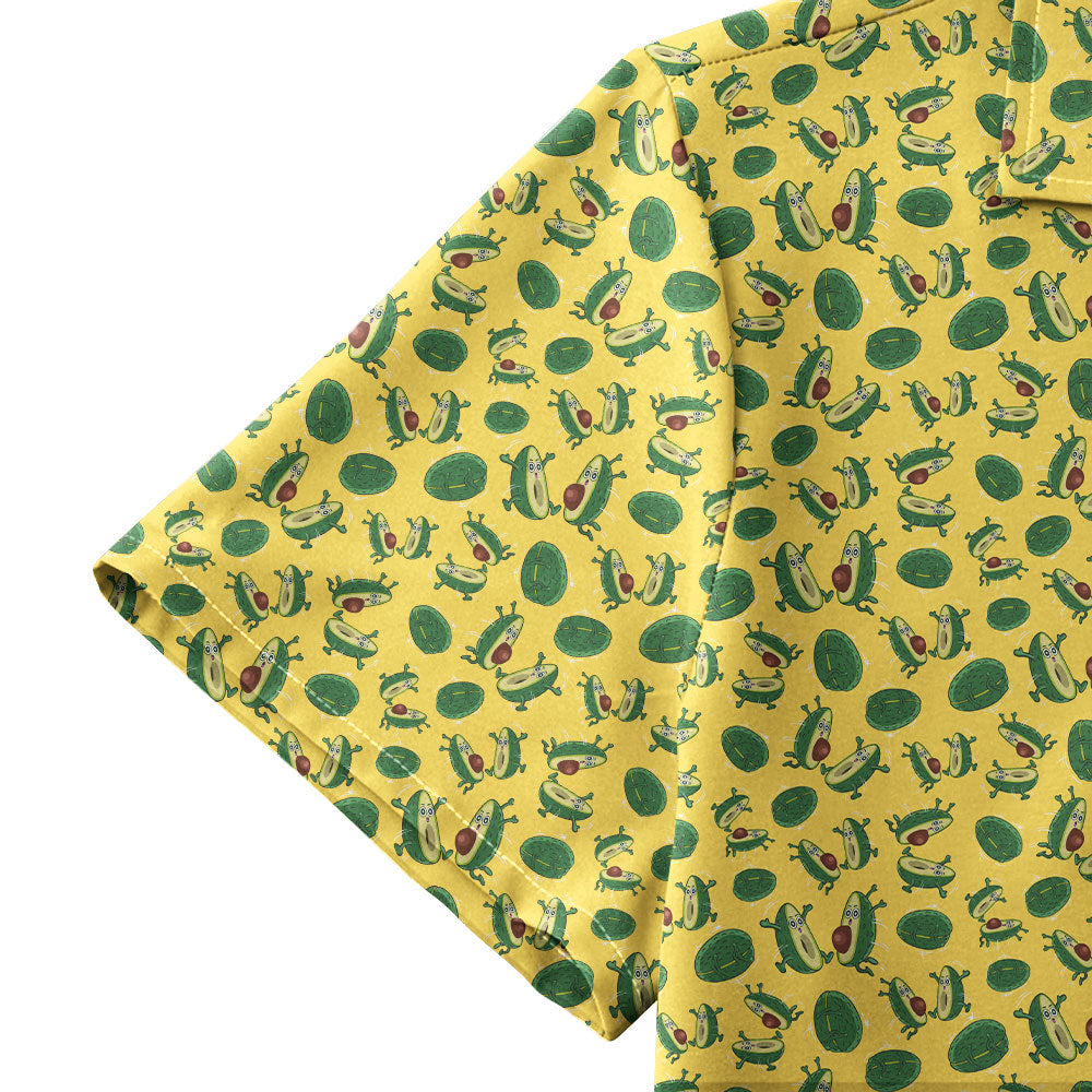 The Avocado Jump - Funny Golf Hawaiian Shirt
