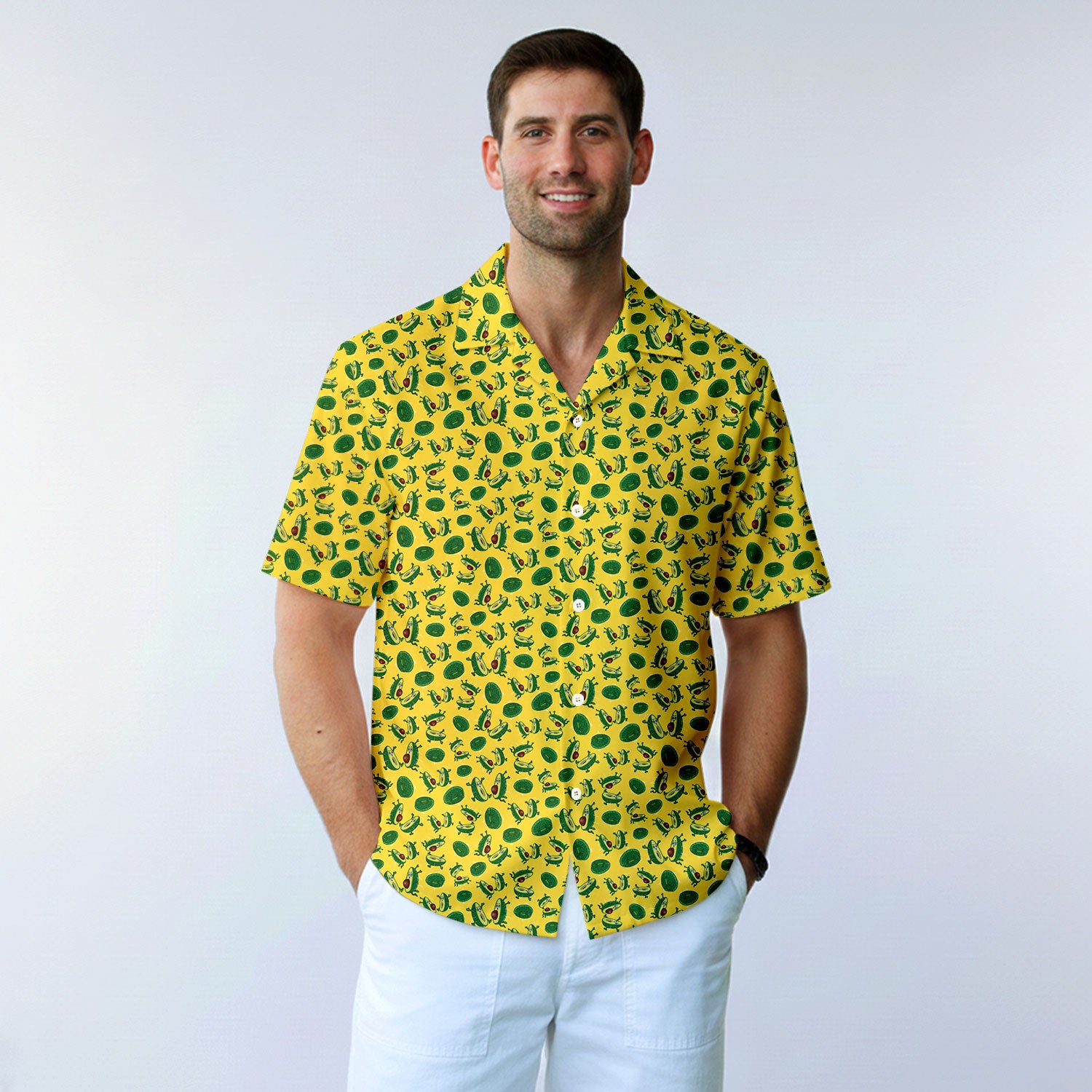 The Avocado Jump - Funny Golf Hawaiian Shirt-Hawaiian Shirt-Gerbera Prints
