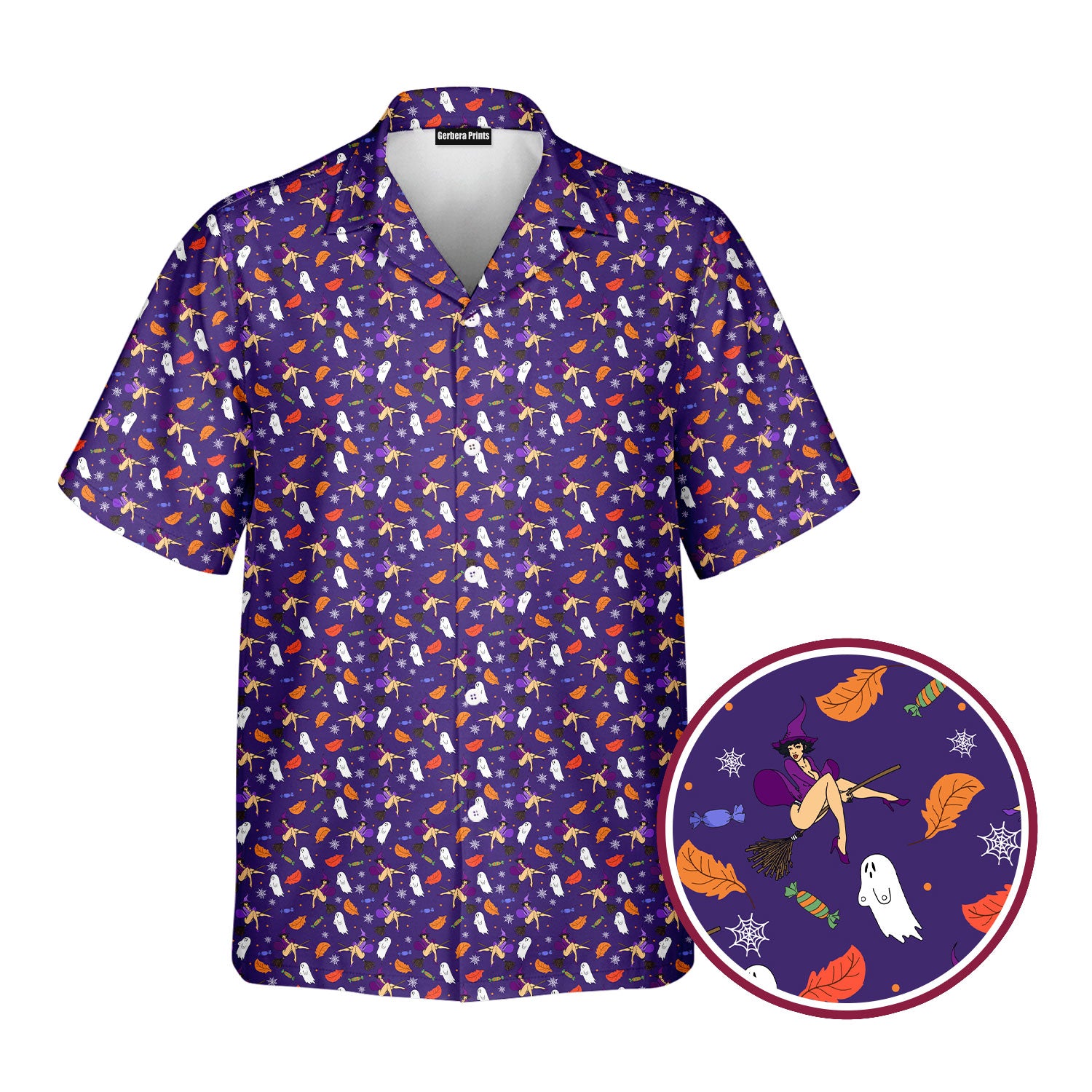 Seductive Witch - Funny Golf Hawaiian Shirt-Hawaiian Shirt-Gerbera Prints
