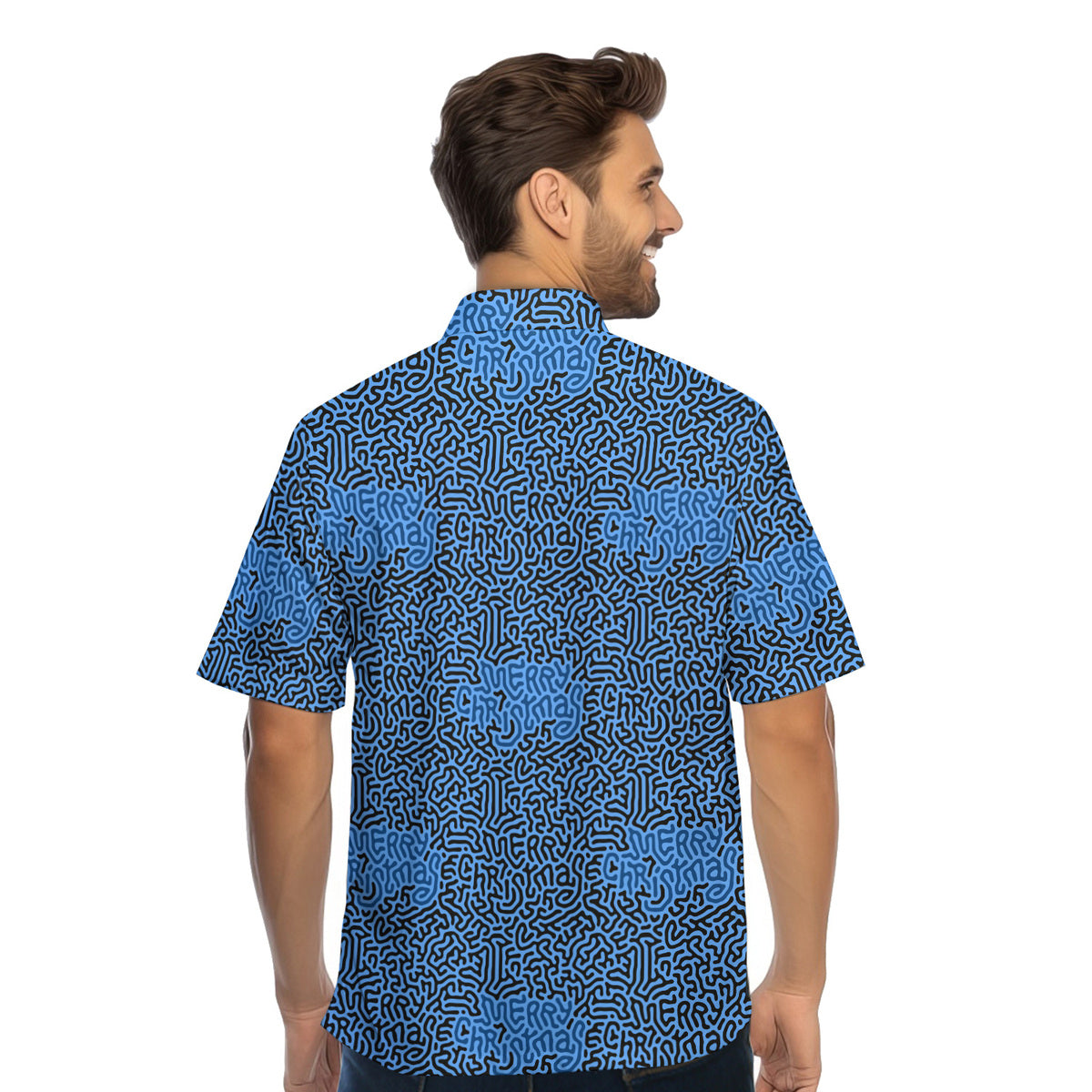 Merry Christmas Holiday Hidden Text Message - Golf Hawaiian Shirt