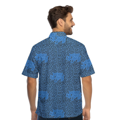 Merry Christmas Holiday Hidden Text Message - Golf Hawaiian Shirt